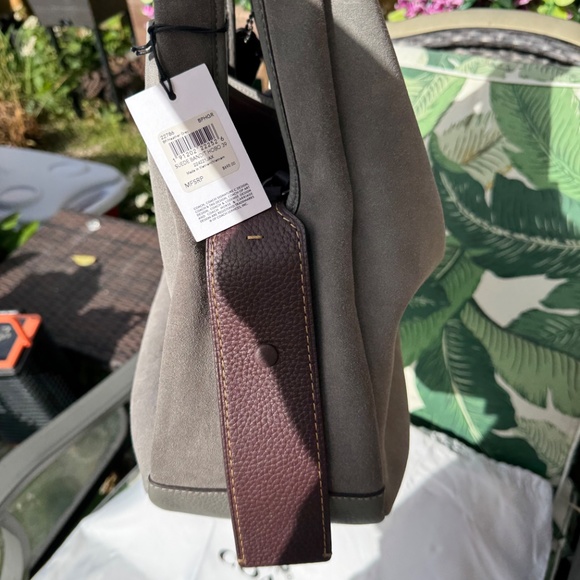 NWT - Coach Bandit Hobo 39 1941 In Heather Gray with Oxblood Inner Bag-MSRP $695 - Picture 7 of 16